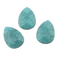Acrylic Beads, Teardrop, imitation turquoise, blue Approx 0.5mm, Approx 