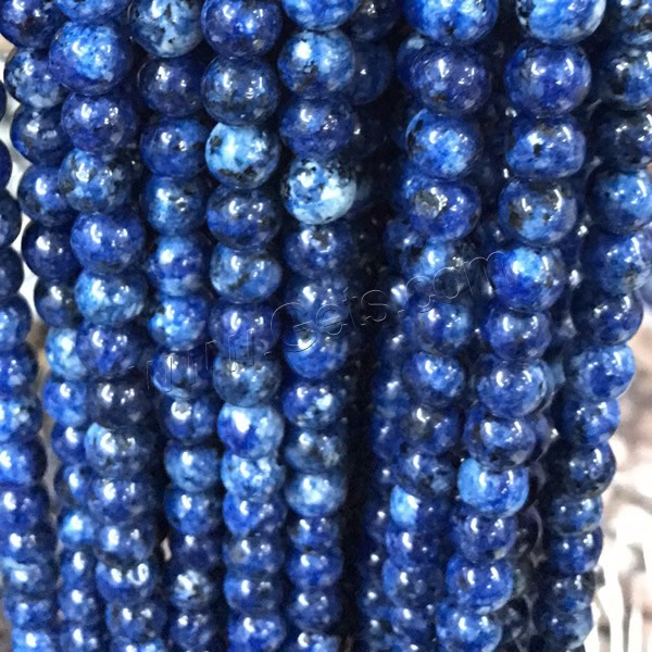 Dalmatian Beads, Round, different size for choice, Hole:Approx 0.5-1mm, Length:Approx 15 Inch, Sold By Strand