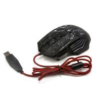 Computer Wired Wireless Mouse, ABS Plastic, lightening & with USB interface, black 