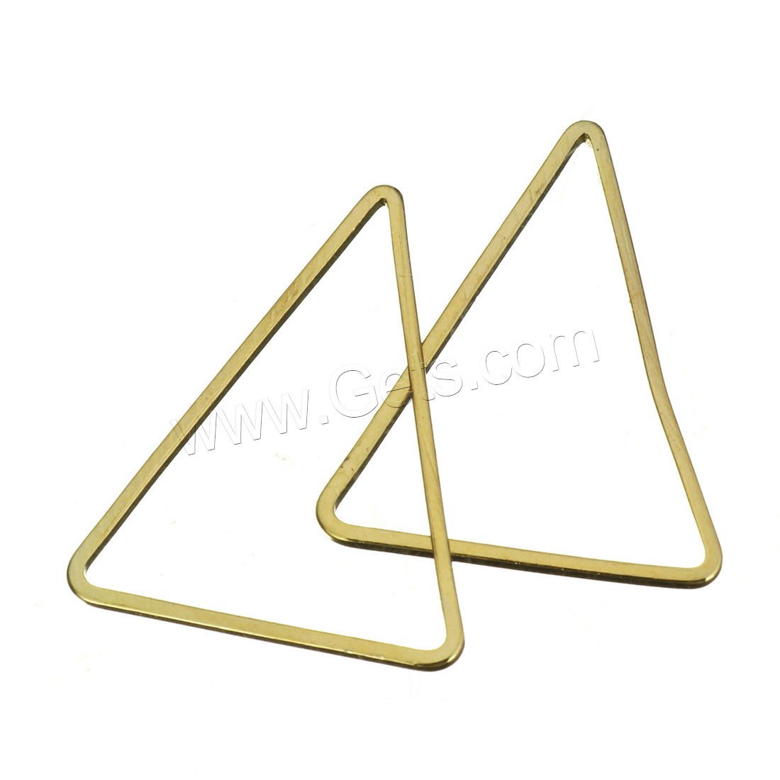 Brass Linking Ring, Triangle, plated, different size for choice & 1/1 loop, more colors for choice, Sold By PC