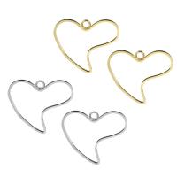 Brass Heart Pendants, plated Approx 2mm 
