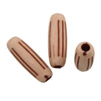 Imitation Holz Acryl-Perlen, Acryl, Trommel, Holzimitat, 24.5x8x8mm, Bohrung:ca. 2mm, ca. 490PCs/Tasche, verkauft von Tasche