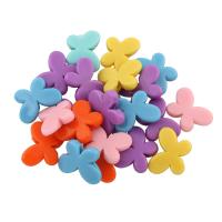 Solid Color Acrylic Beads, Butterfly, mixed colors Approx 1mm, Approx 