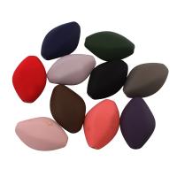 perles acryliques caoutchoutées, Acrylique, olivâtre, couleurs mélangées Environ 2mm, Environ Vendu par sac
