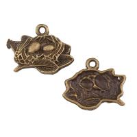 Zinc Alloy Jewelry Pendants, Fish, antique bronze color plated, lead & cadmium free Approx 1mm 