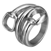 Stainless Steel Finger Ring, for man, original color, 23mm, US Ring 