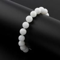 Natural White Shell Bracelet, Unisex, white, 10mm Inch 