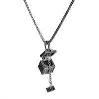 Zinc Alloy Necklace, zinc alloy lobster clasp, with 1.9lnch extender chain, Box, plumbum black color plated, box chain & for woman 450mm Approx 17.7 Inch 