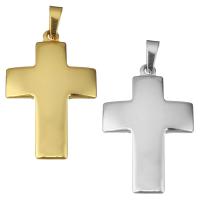 Stainless Steel Cross Pendants, plated, polished Approx 