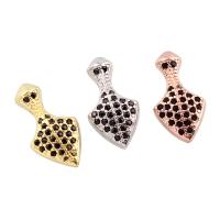 Cubic Zirconia Micro Pave Brass Pendant, plated, micro pave cubic zirconia nickel, lead & cadmium free Approx 2mm 