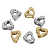 Brass Slide Charm, Heart, plated nickel, lead & cadmium free Approx 
