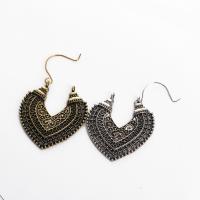 Zinc Alloy Leverback Earring, plated, vintage & for woman & hollow 
