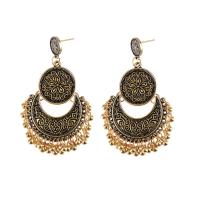 Zinc Alloy Drop Earring, plated, vintage & for woman & hollow 