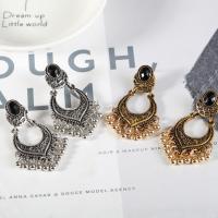 Zinc Alloy Drop Earring, plated, vintage & for woman & hollow 