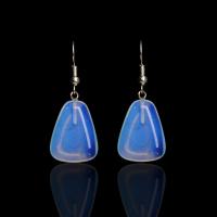 Sea Opal Drop Earring, brass earring hook, for woman 