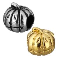 Stainless Steel European Beads, Pumpkin, plated, without troll Approx 5mm 
