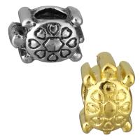 Stainless Steel European Beads, Turtle, plated, without troll Approx 5mm 