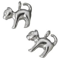 Stainless Steel Animal Pendants, Dog, original color Approx 2.5mm 