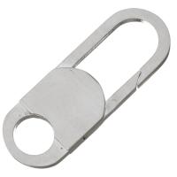 Stainless Steel Key Clasp Setting, with loop, original color Approx 10mm 