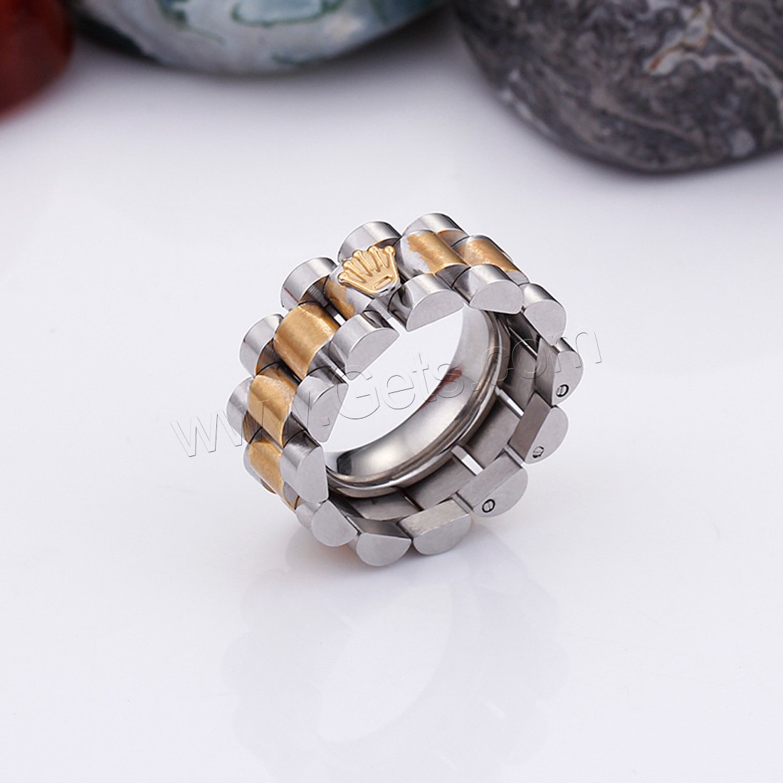 Titanium Steel Finger Ring, plated, polished & different size for choice & for man, more colors for choice, 10mm, Sold By PC