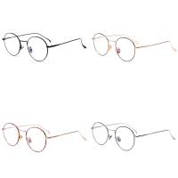 Klare Plain Gläser, Metallisches Legieren, mit PC Kunststofflinse, Brille, Vintage & unisex & verschiedene Muster für Wahl, 140x136x46mm, verkauft von PC