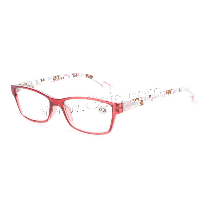 PC пластик Presbyopic очки, с PC пластиковые линзы, Очки, Корейский стиль & разная степень по выбору & Мужская, Много цветов для выбора, 138x135x30mm, продается PC
