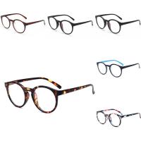 Clear Plain Glasses, plastic rack, vintage & Unisex 