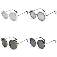 Fashion Sunglasses, Metal Alloy, with PC Plastic, anti ultraviolet & for couple 