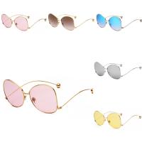 Fashion Sunglasses, Metal Alloy, with Acrylic, vintage & for couple 