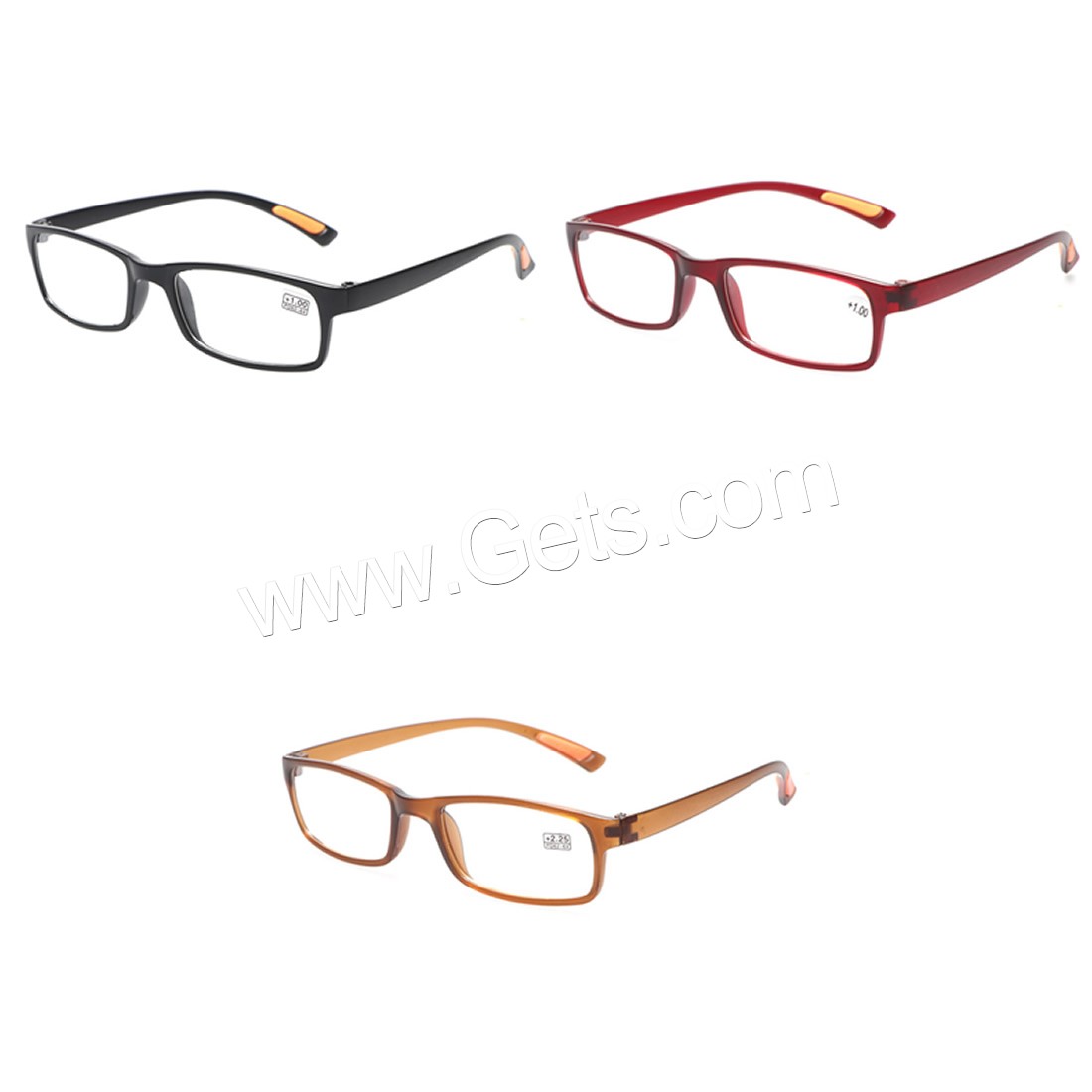PC Kunststoff Presbyopie Brille, mit PC Kunststofflinse, unterschiedlichen Grad der Wahl & unisex, keine, 140x140x28mm, verkauft von PC