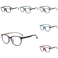 Klare Plain Gläser, PC Kunststoff, mit Harz, Brille, Vintage & unisex & verschiedene Muster für Wahl, 144x137x45mm, verkauft von PC