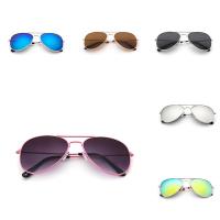 Mode Sonnenbrillen, Metallisches Legieren, mit Acryl, plattiert, Bruchbeweis & für Kinder, keine, 130x120x45mm, verkauft von PC