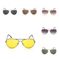 Mode Sonnenbrillen, Metallisches Legieren, mit Acryl, plattiert, Bruchbeweis & unisex, keine, 143x125x52mm, verkauft von PC