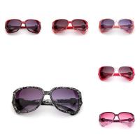 Gafas de sol de moda, Plástico PC, con Acrílico, para mujer, más colores para la opción, 145x130x58mm, Vendido por UD