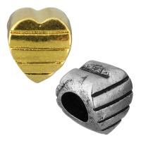 Бусины Пандора из нержавеющей стали, нержавеющая сталь, Сердце, Другое покрытие, без Тролль, Много цветов для выбора отверстие:Приблизительно 5mm, продается PC