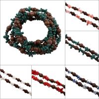Коралловый свитер цепи ожерелье, Натуральный коралл, с скорлупа кокосового ореха, Женский, Много цветов для выбора длина:Приблизительно 53.5 дюймовый, продается Strand