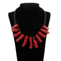 Collar de Coral natural, con cordón de nylon, para mujer, 12x38x12mm-13x47x15mm, longitud:aproximado 20.5 Inch, Vendido por Sarta