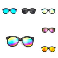 Mode Sonnenbrillen, PC Kunststoff, mit Metallisches Legieren & Acryl, für Frau, keine, 147x140x48mm, verkauft von PC