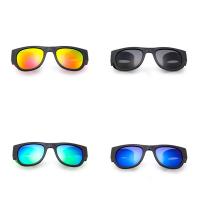 Gafas de sol de moda, Plástico, con Acrílico, unisexo & retractable, más colores para la opción, 150x140x47mm, Vendido por UD