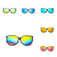 Mode Sonnenbrillen, PC Kunststoff, mit Acryl, für Frau, keine, 145x142x55mm, verkauft von PC