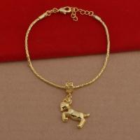 Brass Bracelets, with 5cm extender chain, Sheep, plated, cobra chain & for woman lead & cadmium free Approx 7.5 Inch 