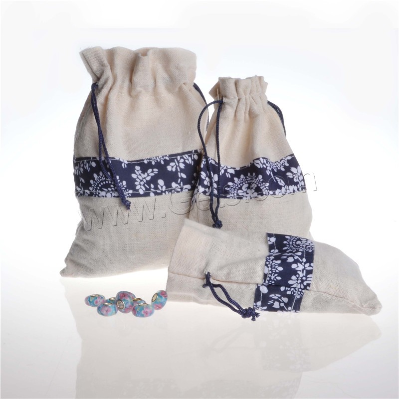 Конопля ювелирных изделий сумки, Постельное белье, Прямоугольная форма, разный размер для выбора, 50ПК/сумка, продается сумка
