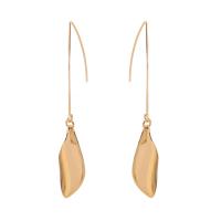 Zinc Alloy Drop Earring, iron earring hook, gold color plated, for woman, lead & cadmium free 
