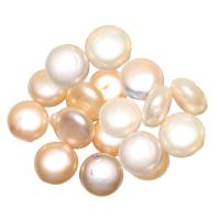 Freshwater Cultured Nucleated Pearl Beads, Cultured Freshwater Nucleated Pearl, Flat Round, no hole 9-10mm 