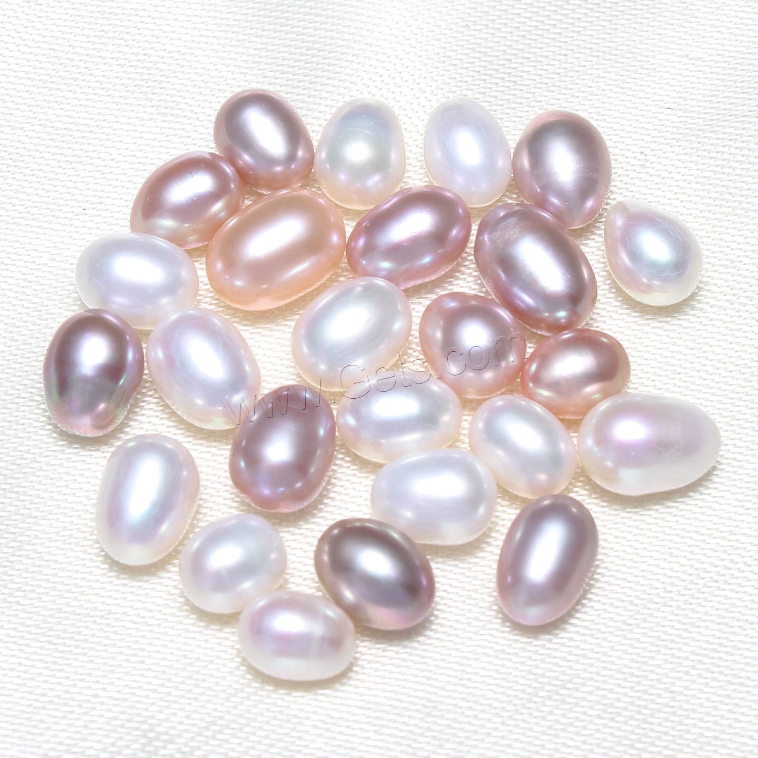 Perlas Arroz Freshwater, Perlas cultivadas de agua dulce, diverso tamaño para la opción & sin agujero, más colores para la opción, Vendido por UD