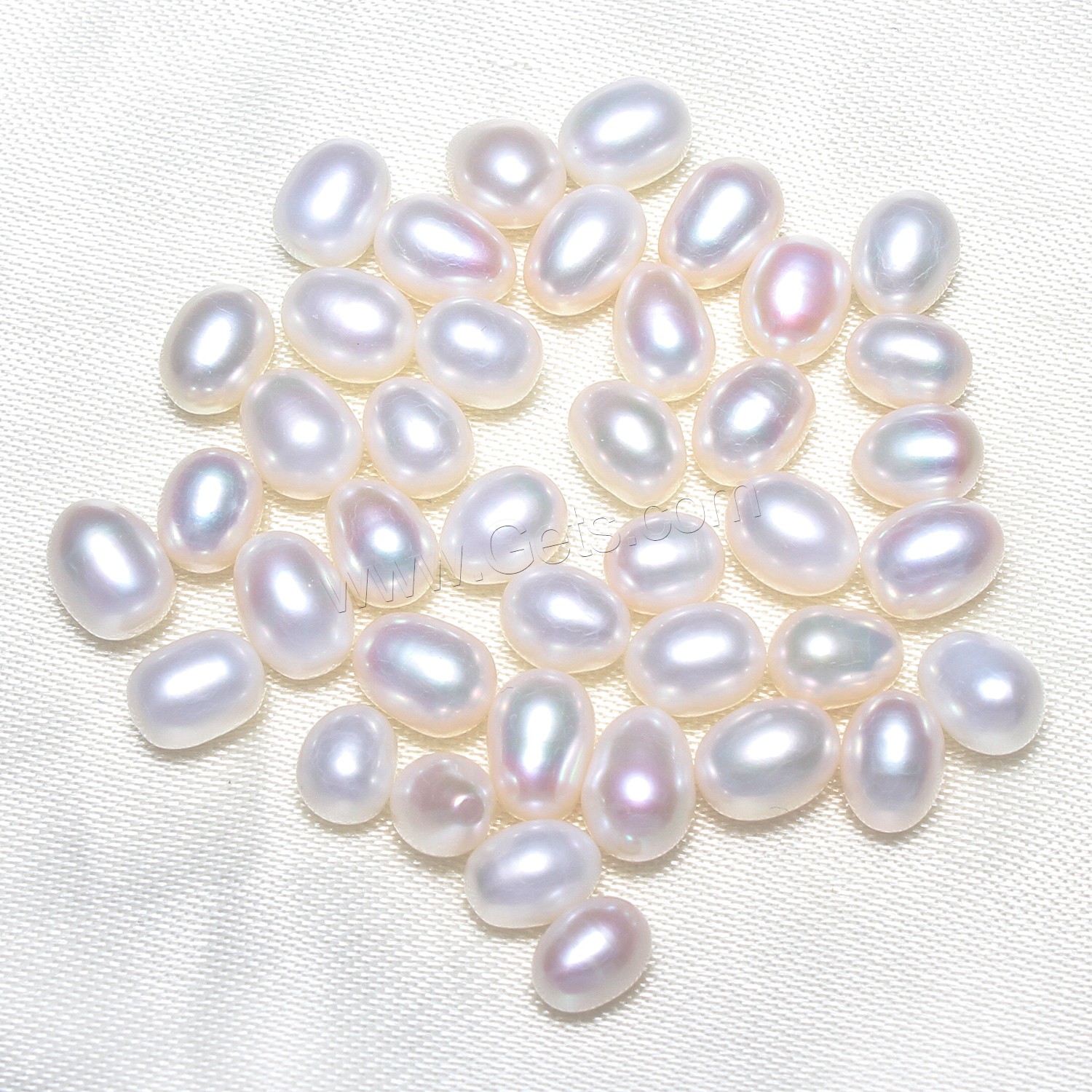 Rice Cultured Freshwater Pearl Beads, different size for choice & no hole, more colors for choice, Sold By PC