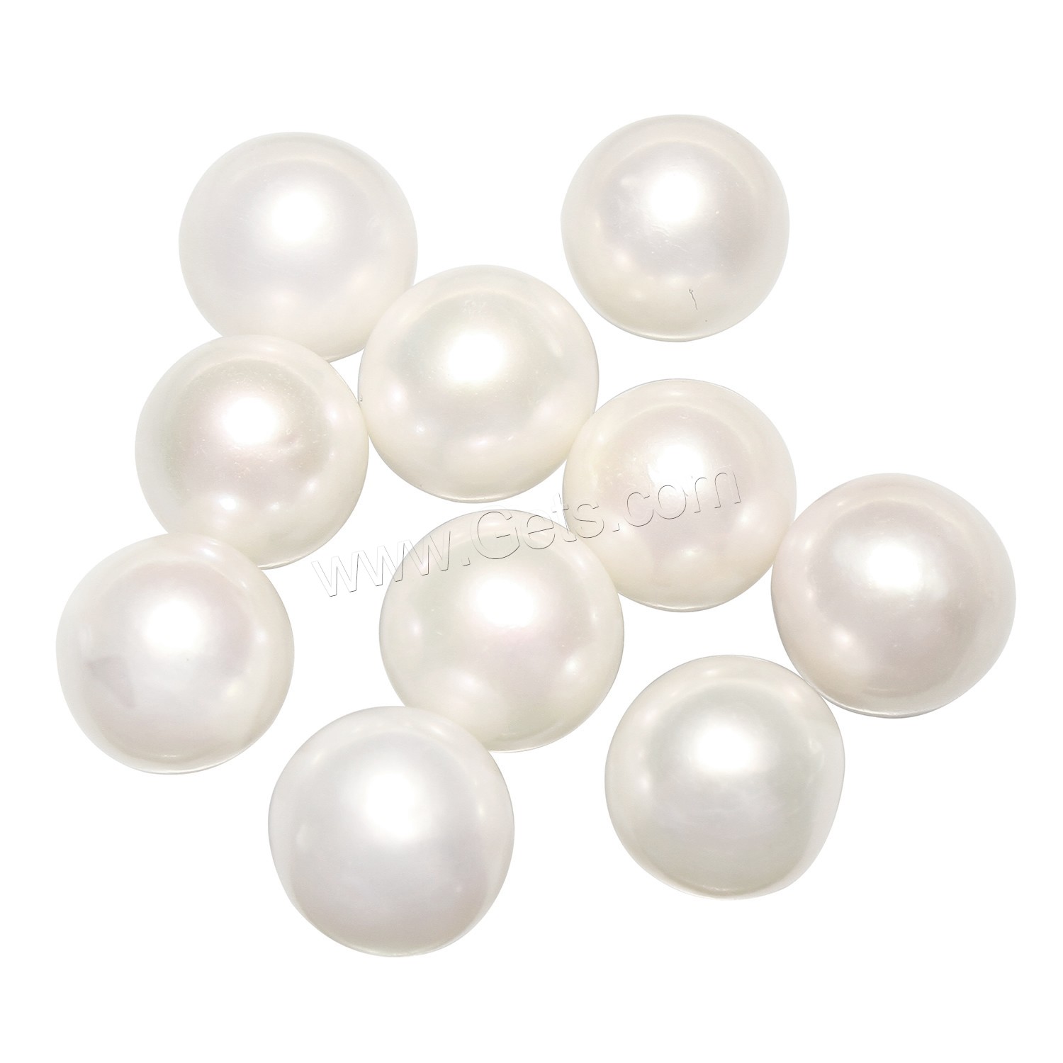 Perles de nacre rondes de culture d'eau douce, perle d'eau douce cultivée, normes différentes pour le choix & aucun trou, blanc, grade AAA, Vendu par PC