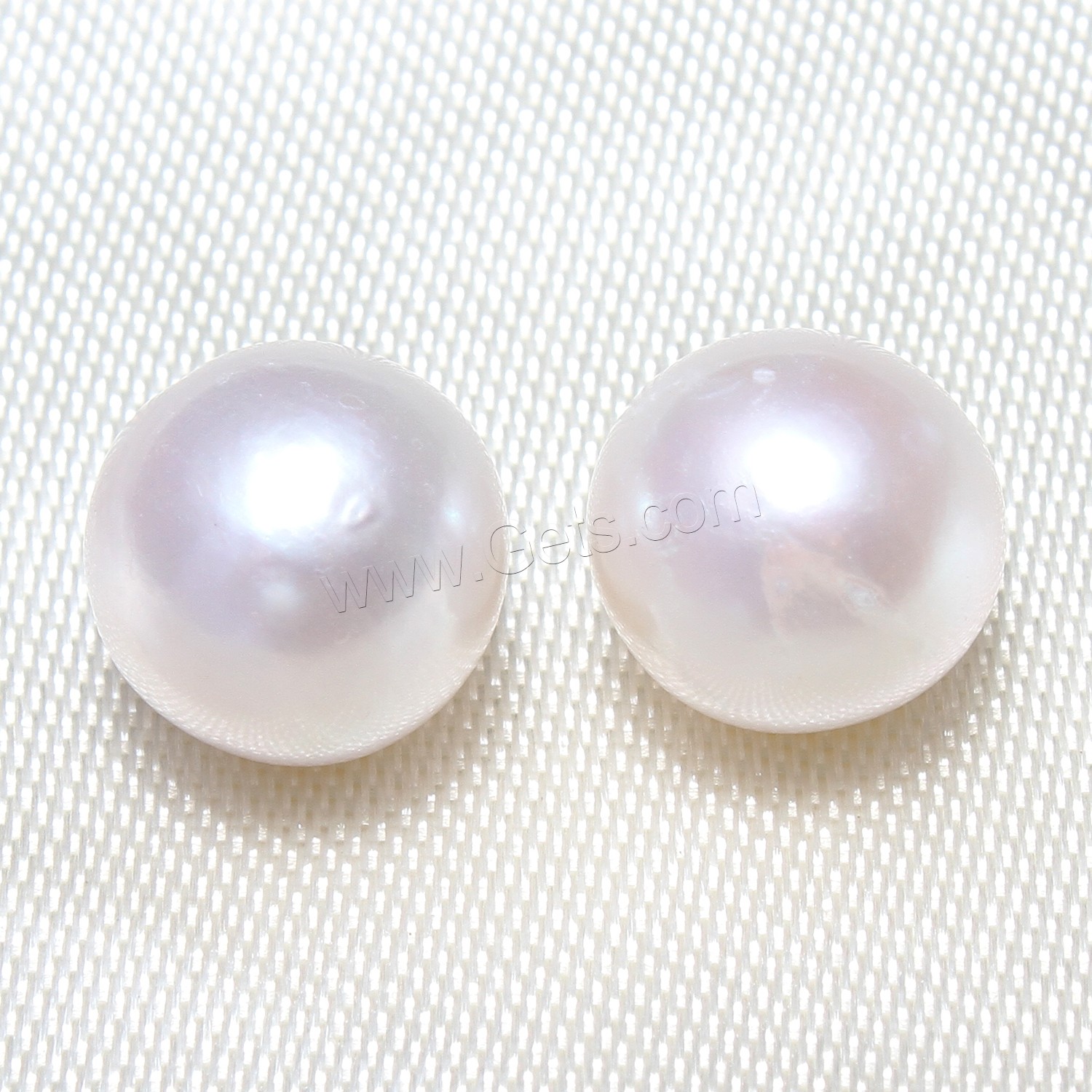 Round Cultured Freshwater Pearl Beads, different size for choice & no hole, white, Grade AAA, Sold By PC