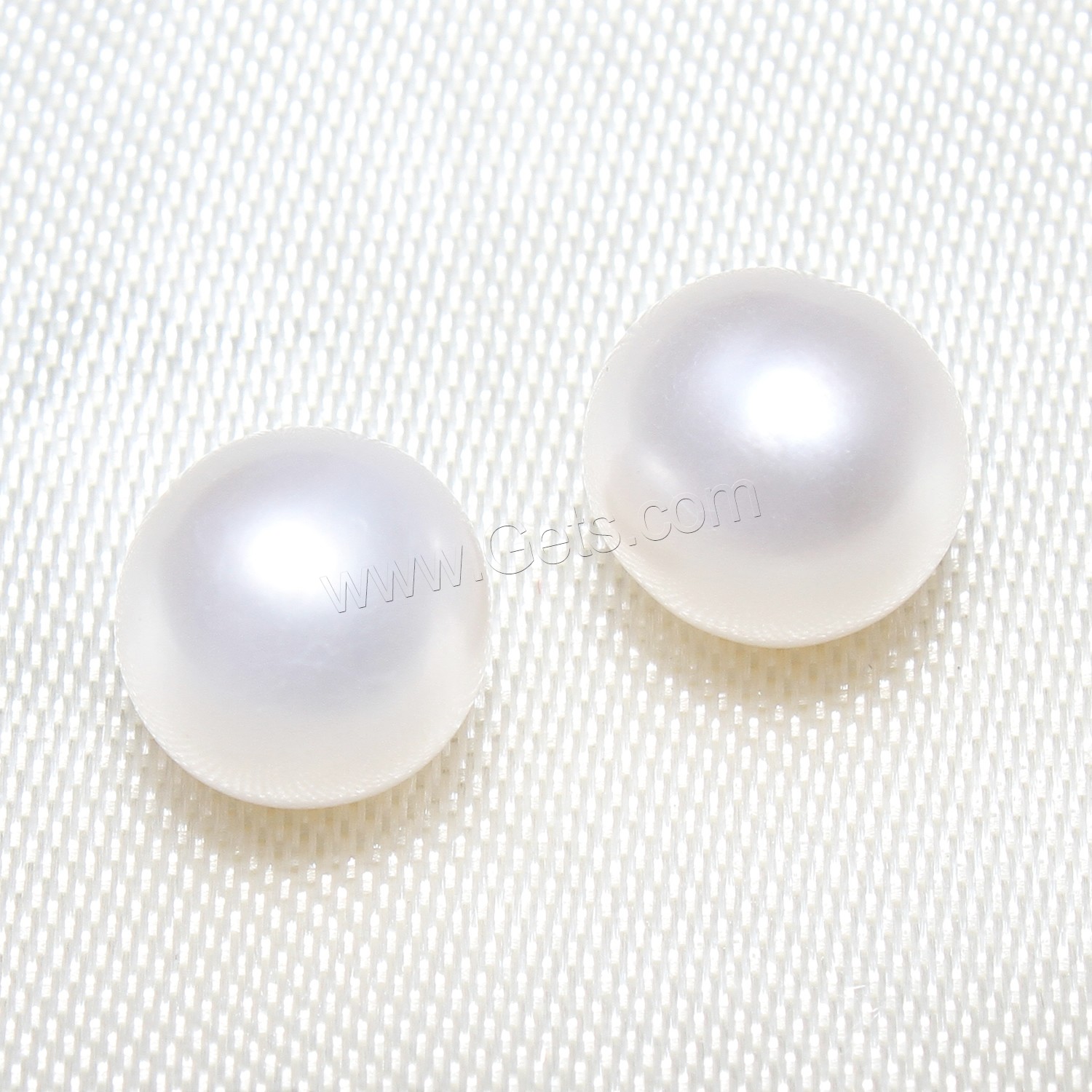 Round Cultured Freshwater Pearl Beads, different size for choice & no hole, white, Grade AAAAA, Sold By PC