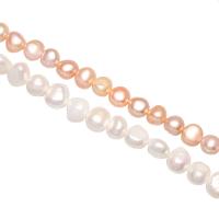 Potato Cultured Freshwater Pearl Beads, natural 6-7mm Approx 0.8mm Approx 15 Inch 